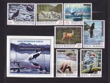 ROMANIA 1992 LP 1300 LP 1301 FAUNA DIN REGIUNILE NORDICE SERIE+COLITA MNH, Nestampilat