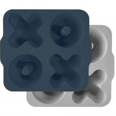 Set recipiente de gatit minikoioi, 100% premium silicon – deep blue / powder grey
