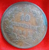 (M1584) MONEDA ITALIA - 10 CENTESIMI 1863, FARA LIT. (MONETARIA PARIS), REGELE VITTORIO EMANUELE II