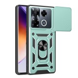 Husa pentru infinix note 40 pro plus, slide si snap privacy, camshield, green