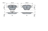 Placute Frana Disc Bosch 0986494354 BMW Seria 3, X1