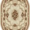 Covor Clasic Lotos 574 Oval - 60x110, Crem, Bej