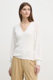 Dkny pulover femei, culoarea bej, light, P4KSBT85