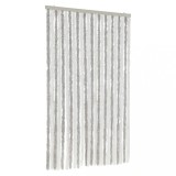 Cumpara ieftin Perdea pentru insecte, gri deschis si alb, 100x220 cm, chenille