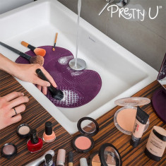 Pernu?a de Cura?are pentru Pensule de Machiaj Pretty U foto