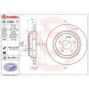Set discuri frana Mercedes Eqv (W447), Evito Box (W447), Evito Tourer (W447), V-Class (W447), Vito Box (W447), Vito Mixto Extended Double Cabine Truc, BREMBO