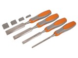 Daltă lemn 4 bucăți 6,5mm-25mm