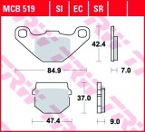 Set placute frana TRW MCB519 - CPI Hussar - Popcorn &ndash; Peugeot Speedfight &ndash; Trekker &ndash; Vivacity &ndash; PGO Big Max 50cc