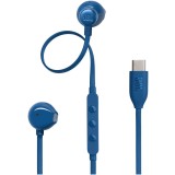 Casti In-Ear cu fir JBL Tune 305C, Pure Bass, Hi-Res, USB-C, Albastru
