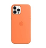 Husa Originala Apple iPhone 12 PRO MAX / Silicone Case Magsafe - MHL83ZM/A, Portocaliu, Silicon