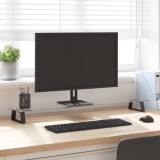 Cumpara ieftin Suport de monitor, negru, 100x20x8 cm, sticlă securizată/ metal