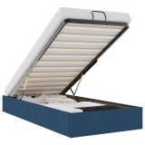 Cumpara ieftin Cadru pat otoman fara saltea tesatura albastra 90x190 cm