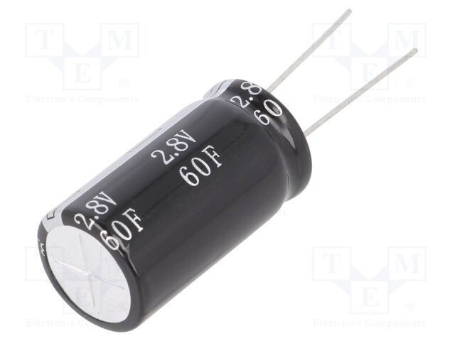 Supercondensator BIGCAP 60F 2,8VDC &Oslash;18x34mm 30m&Omega; -40&divide;65&deg;C