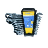 Set chei combinate Articulate si inelare cu clichet 8-22mm 10 piese