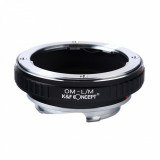 Adaptor montura K&amp;F Concept OM-L/M de la Olympus OM la Leica M-Mount KF06.167
