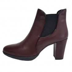 Botine dama, din piele naturala, marca Flexx, B652-30-18, bordo 39 foto