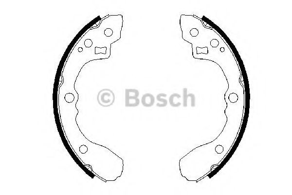 Set saboti frana KIA RIO combi (DC) (2000 - 2005) BOSCH 0 986 487 687
