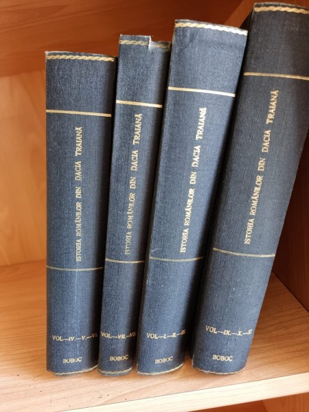 ISTORIA ROMANILOR DIN DACIA TRAIANA - A.D. XENOPOL 11 VOLUME COLIGATE IN 4 CARTI