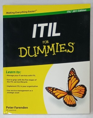 ITIL FOR DUMMIES by PETER FARENDEN , 2012 foto