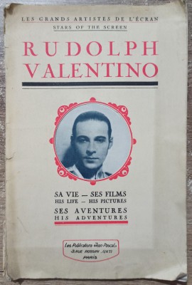 Rudolph Valentino, sa vie, ses films, ses aventures// anii &amp;#039;20 foto
