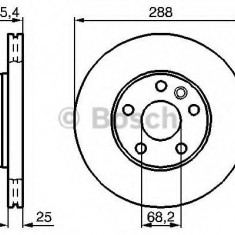 Disc frana VW SHARAN (7M8, 7M9, 7M6) (1995 - 2010) BOSCH 0 986 479 B57