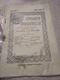 B. Cronică Romanului 1926