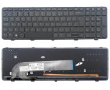 Tastatura laptop HP ProBook 450 G1 neagra cu rama si iluminare