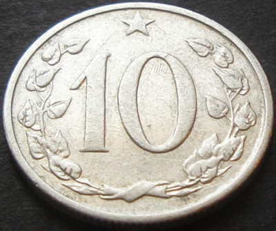 Moneda exotica 10 HALERU - RS CEHOSLOVACIA, anul 1962 *cod 2609 B foto