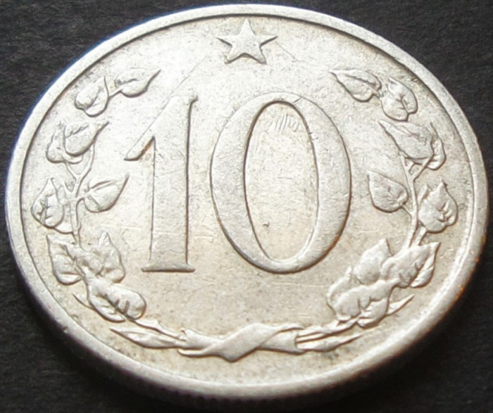 Moneda exotica 10 HALERU - RS CEHOSLOVACIA, anul 1962 *cod 2609 B