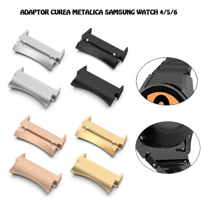 Adaptor curea metalica Samsung Watch 4 40mm/42mm/44/46mm Watch 5 Pro foto