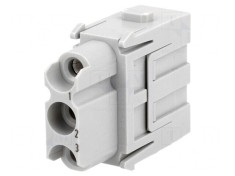 Conector HDC Han-Modular Mamă 3 PIN Terminal Șurub