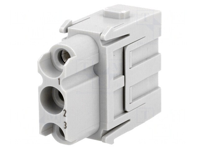 Conector HDC Han-Modular Mamă 3 PIN Terminal Șurub
