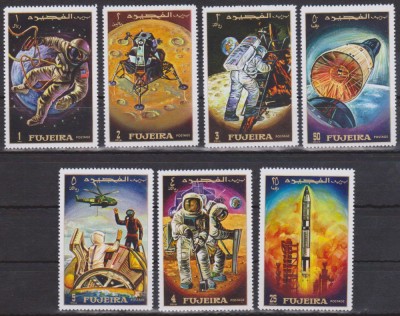 Fujeira 1970 , Cosmos - Apollo 12 , Set Complet MNH foto