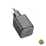 Incarcator Retea HOCO N41 20W 3A 1 x USB-A - 1 x USB-C Negru