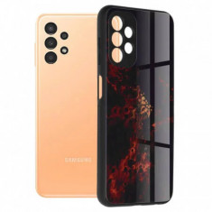 Husa Samsung Galaxy A13 4G Antisoc Personalizata Nebuloasa Rosie Glaze foto