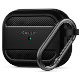 Husa Spigen Rugged Armor pentru Apple AirPods Pro 1 Negru Mat