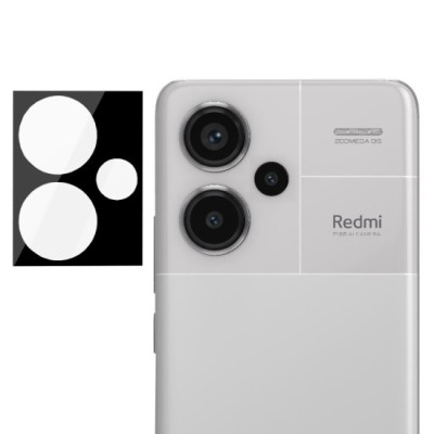Folie Camera pentru Xiaomi Redmi Note 13 Pro+ 5G - Techsuit Full Camera Glass - Black foto