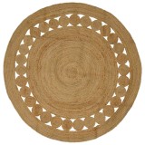 vidaXL Covor natural &Oslash; 210 cm Iută 42010803