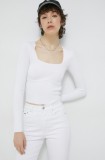 Abercrombie &amp; Fitch pulover culoarea alb