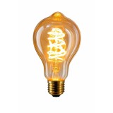 Bec LED filament decorativ A60, soclu E27, 8W, lumina calda vintage