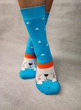 STK451-4 Sosete medii din bumbac ultrasox multicolore