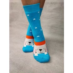 STK451-4 Sosete medii din bumbac ultrasox multicolore