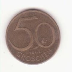 Austria 50 groschen 1961 foto