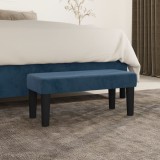 Gossi banca, albastru inchis, 70x30x30 cm, catifea