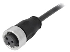 Conector HARTING 7/8 mufă 3 pini drept cu cablu 5m