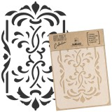 Reutilizabil Șablon - Craft - Scrapbooking // ORNAMENT CLASIC BAROC #2 - A3 (30x42cm)