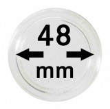 Capsule monede, transparente, 10 buc, diametru 48 mm, made in Germania