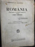 ROMANIA (pamantul si poporul romanesc) pentru cursul superior - S. Mehedinti, V. Mihailescu 1944