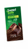 Ciocolata amaruie 75% cacao cu indulcitor din stevia 90gr "sweet & safe" sly