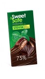 Ciocolata amaruie 75% cacao cu indulcitor din stevia 90gr &quot;sweet &amp; safe&quot; sly